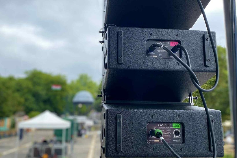 Line-array függeszték